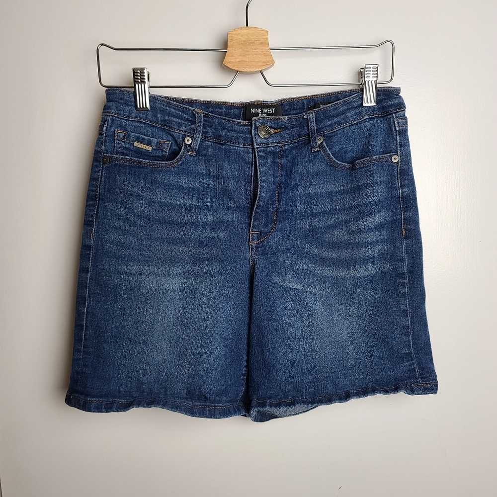 Nine West Denim Stretch Shorts